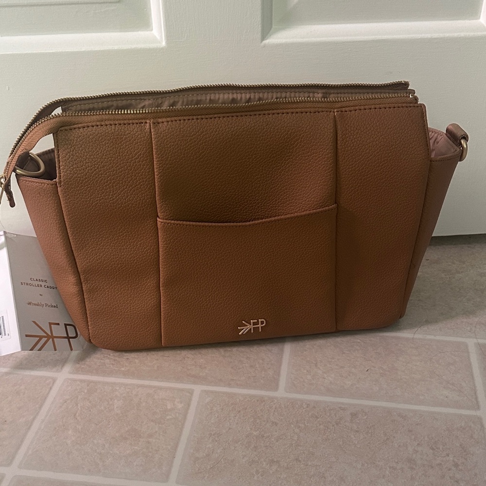 Freshly Picked Brown stroller caddy